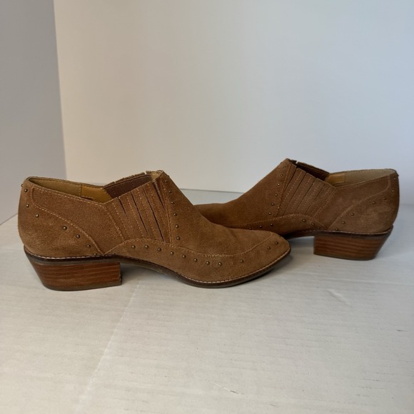 Crown‎ Vintage Women's Boots Bootie size 9 M Kavita Western Shoe Studded Brown - Picture 6 of 9